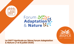 Forum Adaptation & Nature CRITT Horticole