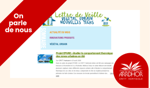 projet EPURE végétal urbain